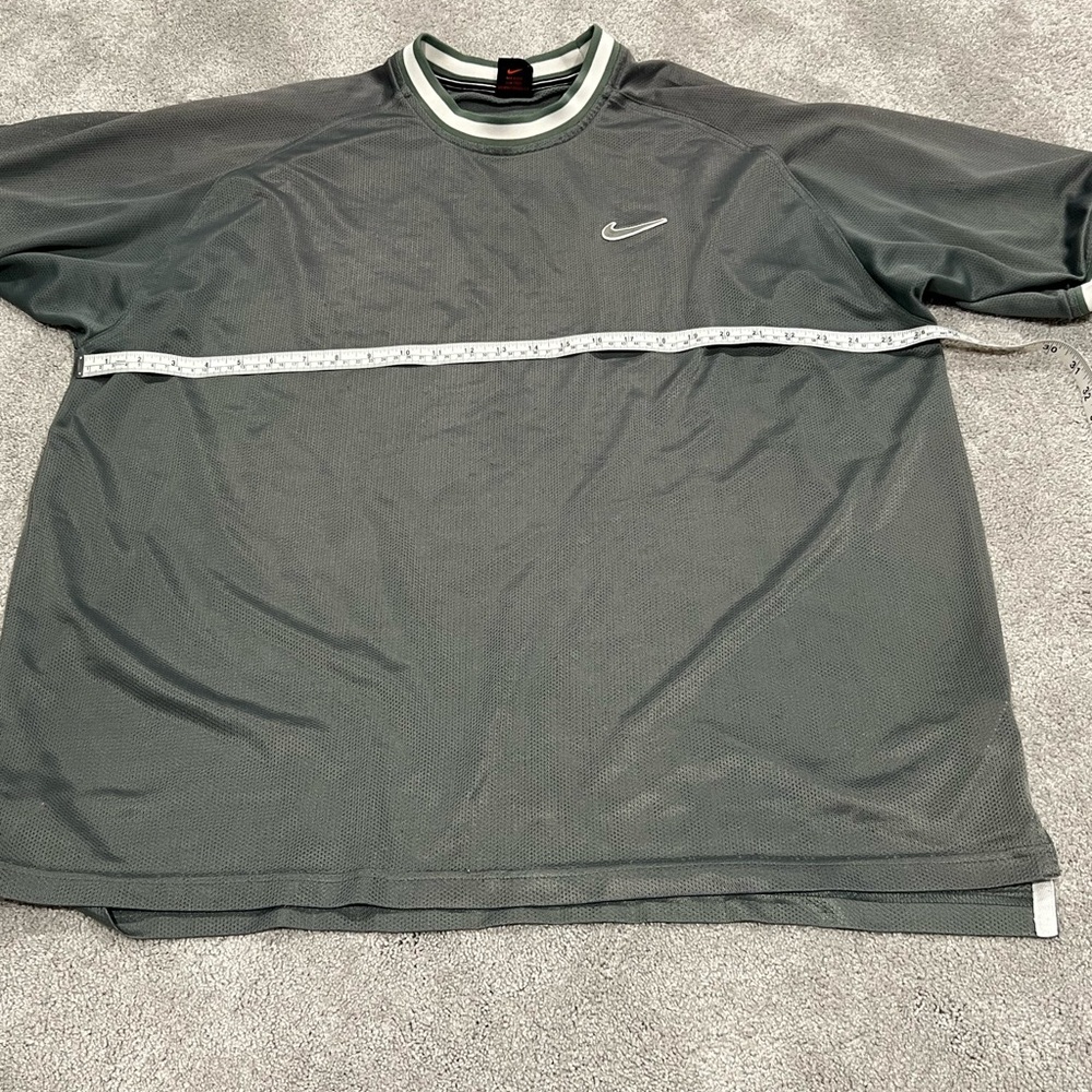 Vintage Nike Mesh Soccer Jersey Mens XL Olive 90s - Picture 8 of 9